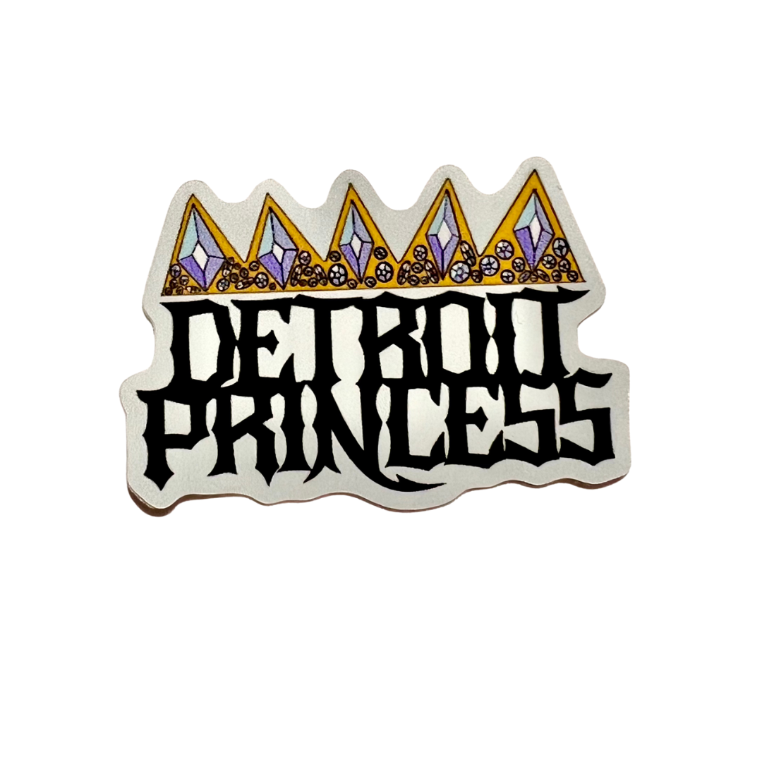 Detroit Princess Crown SticKer