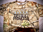 Limited Edition! RealTree Camo Detroit Princess Crown T-shirt
