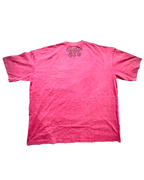 Pink t-shirt with alais679 on the back against a white background