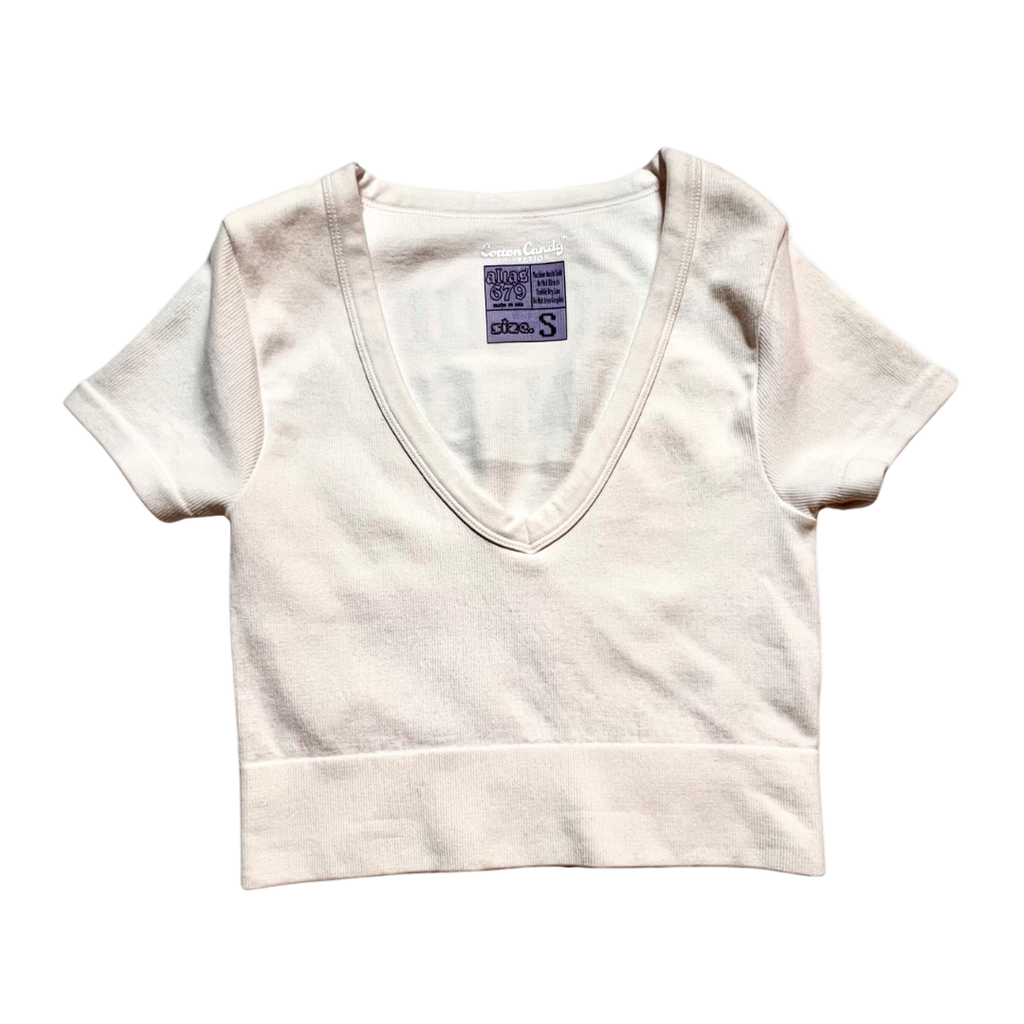 Limited Edition! Detroit Princess Pride Ribbed Deep V Crop Top