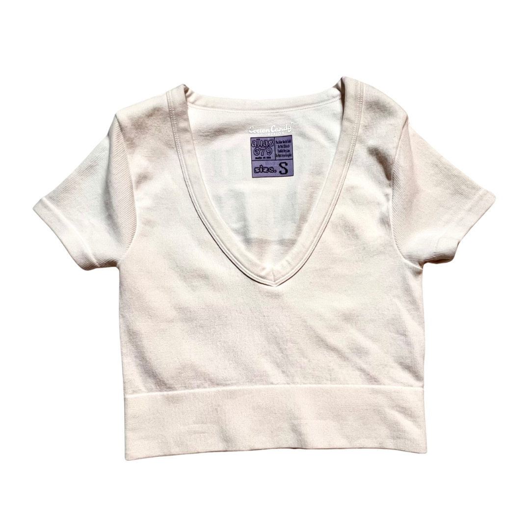 Limited Edition! Detroit Princess Pride Ribbed Deep V Crop Top