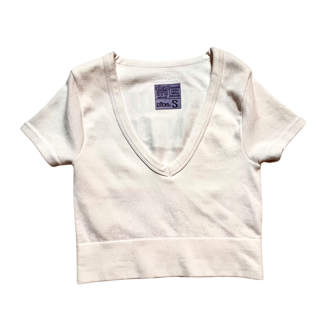 Limited Edition! Detroit Princess Pride Ribbed Deep V Crop Top