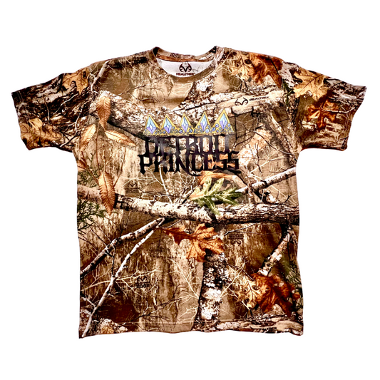 Limited Edition! RealTree Camo Detroit Princess Crown T-shirt
