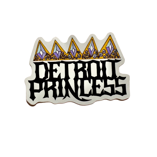 Detroit Princess Crown SticKer